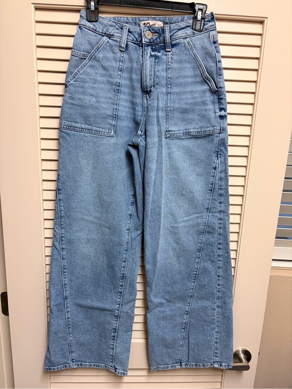 SO High Rise Wide Leg Jeans Womens 3/26W Carpenter Streetwear Festival OEKO-TEX